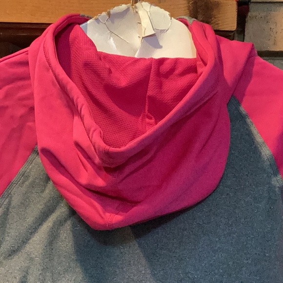 Nike Gray Hoodie with Pink 'Just Do It' Print therma-fit - Picture 6 of 8